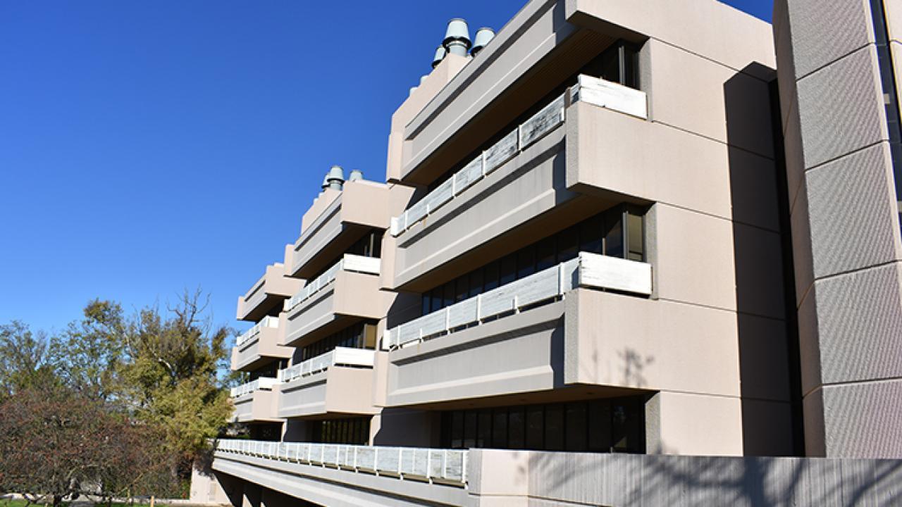 Tupper Hall, before railing replacement