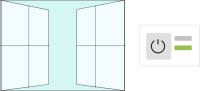 Open blinds