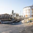 Pile of organic waste at the READ facility