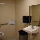 Voorhies Room 108 after conversion to gender neutral restroom 